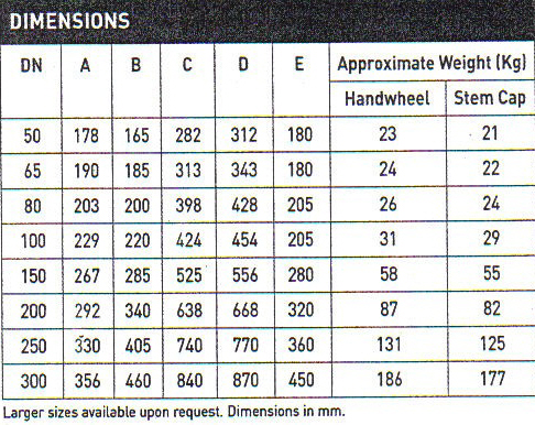 Everyvalve Catalogue Page 20 : Cast Iron Gate Valve For Water Services